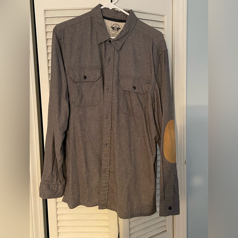 Mens Dockers long sleeve button up